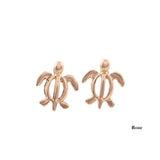 14K Gold Petro Honu Earrings - Rose