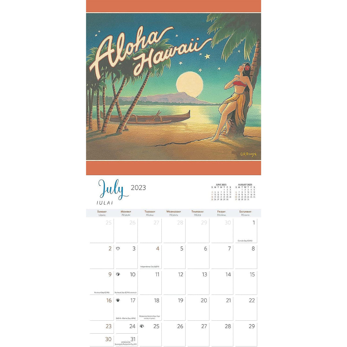 2024 "Aloha Hawaii" Wall Calendar 11 x 11 Inches The Hawaii Store