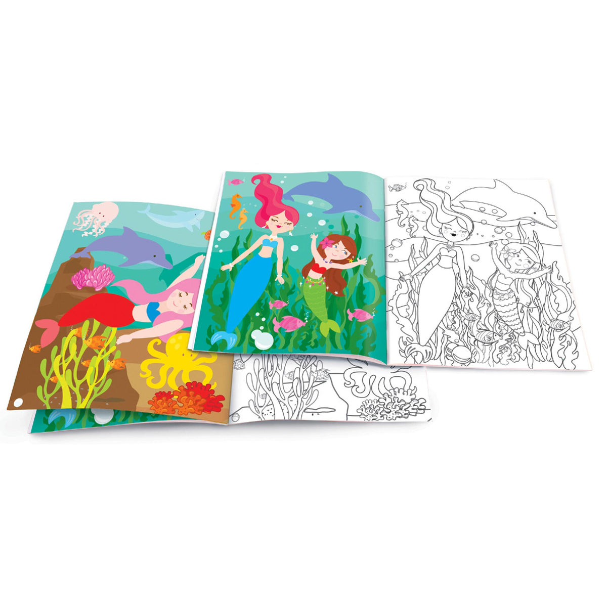 "Magical Mermaid" Dry Erase Coloring Book The Hawaii Store