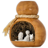 Ceramic Hawaiian Ipu (Gourd) Nativity set. Polynesian Cultural Center