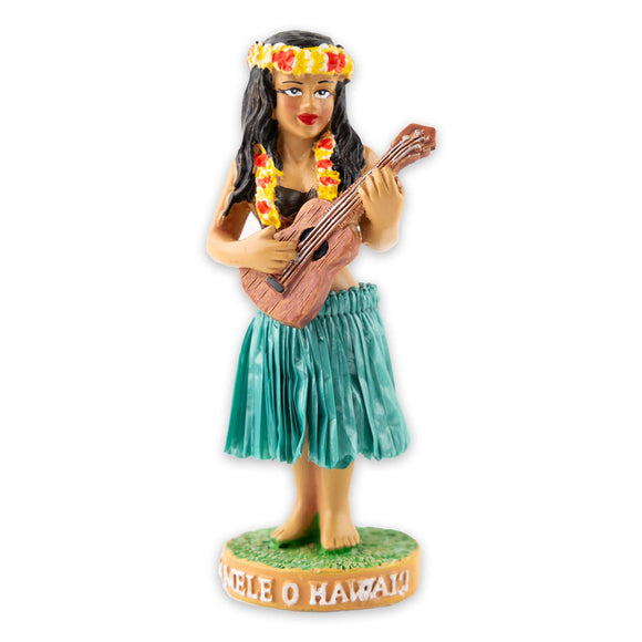 Hand-painted Mini Hula Dashboard Doll