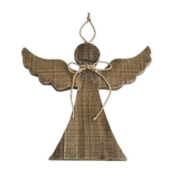 Mango Wood Angel Ornament - Large 10.5