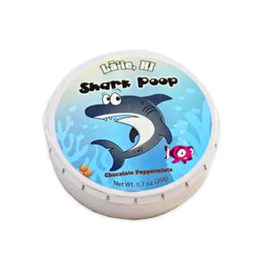 Shark Pool Chocolate Peppermints in plastic container