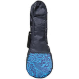 Kala "Tribal Ocean Blue" Ukulele Gig Bag- Soprano Size