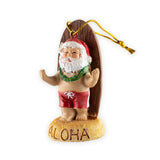 “Santa’s Longboard” Hand-Painted Christmas Ornament - Polynesian Cultural Center  