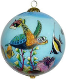 Honu and Tropical Fish Christmas Ornament 