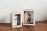 Mudpie "Marble Shadow Box" Mango Wood Picture Frame