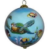 Honu and Tropical Fish Christmas Ornament 