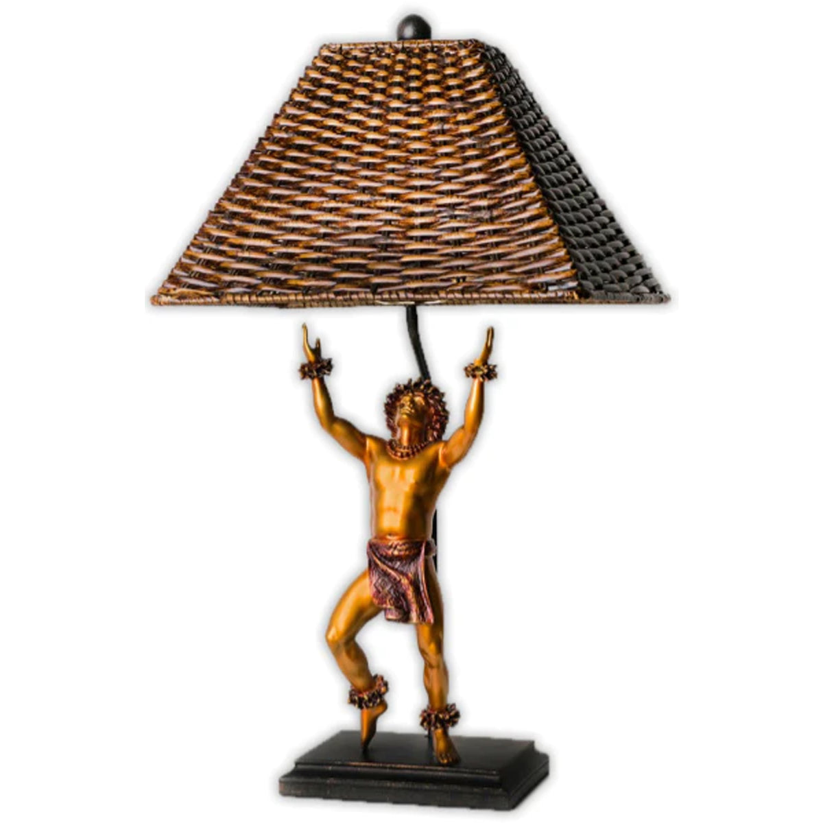 “Kamalani” Cold Cast Rattan Lamp by Kim Taylor Reece The Hawaii Store