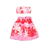  "Malulani Keiki" Child's Pa'u Hula Skirt & Top- Pink