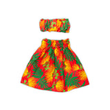  "Malulani Keiki" Child's Pa'u Hula Skirt & Top-Red