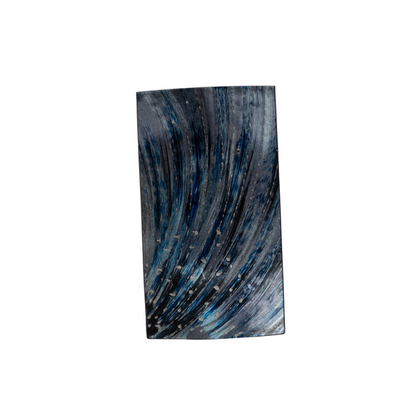 Plate Rect Cobalt Blue 12.5