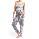 Hello Mello "Dyes The Limit" Women's Loose Fit Jumpsuit- Gray