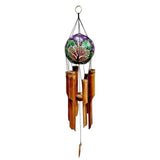 Wind Chime Bamboo Coconut Painted - Polynesian Cultural Center