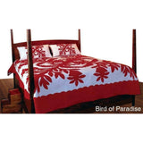 Hand-sewn, Island-inspired Quilted Bedspread - California King 120"x120" - Polynesian Cultural Center