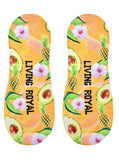 Socks Pineapple Avocado Liner - Polynesian Cultural Center