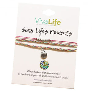 VivaLife "Seas Life's Moments" Seashell Charm Bracelet