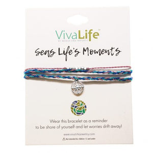 VivaLife "Seas Life's Moments" Compass Charm Bracelet