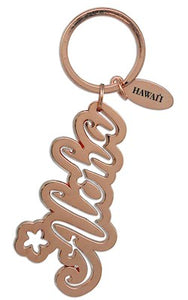Copper Hawaii "Aloha" Key Fob