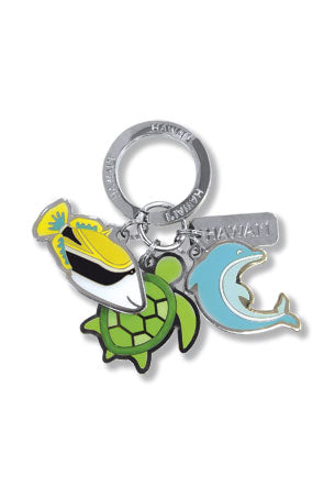 3-Charm Keychain, Marine Life - The Hawaii Store