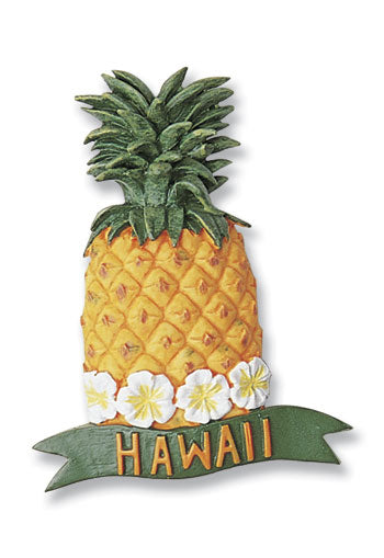 Magnet Hand-Painted, Pineapple - The Hawaii Store