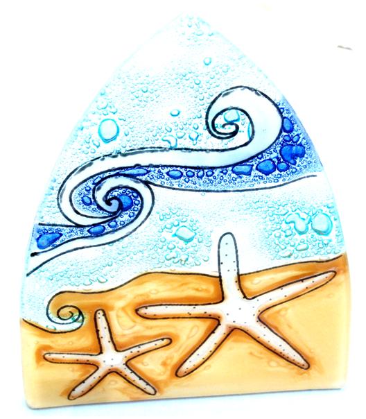 Handcrafted White Star Fish Night Light - The Hawaii Store