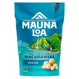 Mauna Loa Dry Roasted "Unsalted" Macadamia Nuts- 8oz