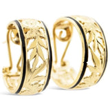 14K Gold "Flowers of Hawaii" Clip Earrings