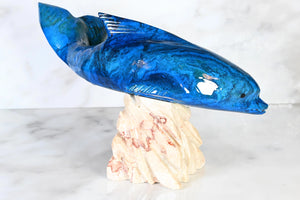 8” Colored Marble dolphin