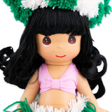 Close up image of doll The Doll Maker "Makamae" Tahitian Dancer Doll