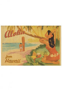 Bamboo Placemat Sunset Beach - The Hawaii Store