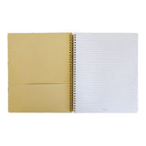 SoHa Living "Cursive Aloha" Spiral Notebook Open View with Pocket