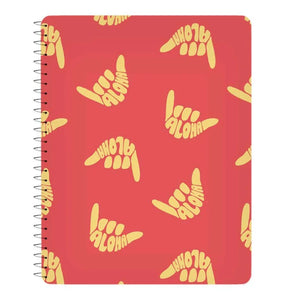 SoHa Living "Aloha Shaka" Red Keiki Spiral Notebook