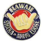 Hawaii "Shaka" Hang Loose Souvenir Pin 