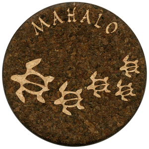 Grafixmat "Honu Mahalo" Laser-engraved Coaster