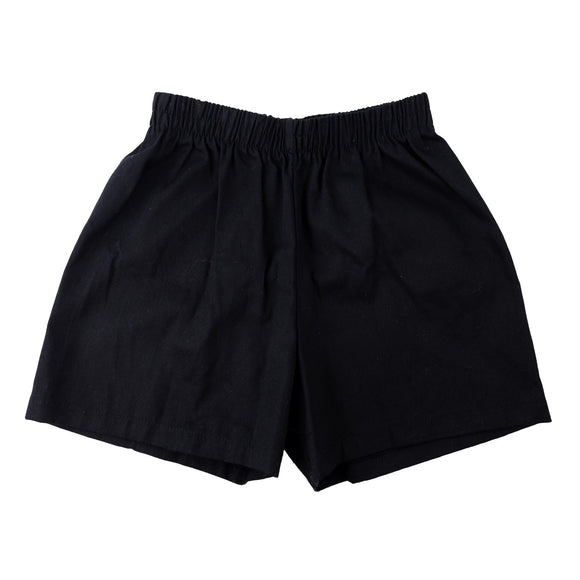 Black shorts with elastic waist band
