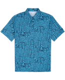 Kahala Men's "Tapa Surf" Polo Knit Shirt 