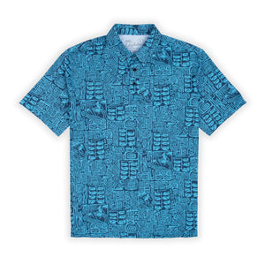 Kahala "Tapa Surf" Men's Aloha Shirt - The Hawaii Store