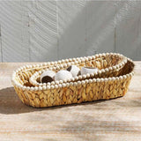 Mudpie "Hyacinth" Beaded Basket Set, 2-piece