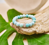 Jilzarah Maui Blue Crystal Stretch Bracelet