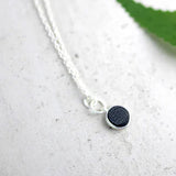 Jilzarah "Midnight Palm" Petite Reversible Coin Necklace