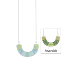 Jilzarah "Bermuda Blue" Reversible Cradle Necklace