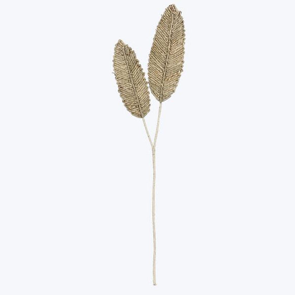 Straw Weave Leaf Double Décor - The Hawaii Store