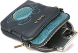 Interior view of Chala Sea Turtle UNI Crossbody Cellphone Purse with  RFID Protection