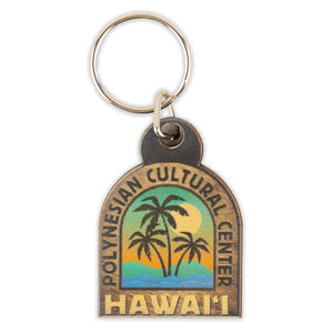 Three Palms Wooden Keyring/Fob