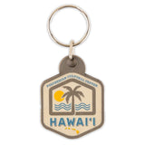 Polynesian Cultural Center "Hawaii" Wood Keyring/Fob