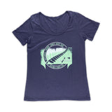 Women's New Zealand "Kia Ero" Heather Navy Tee Shirt