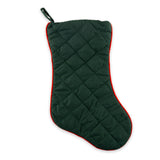 Quilted “Mele Kalikimaka” Red Pineapple Christmas Stocking