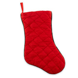 Quilted “Mele Kalikimaka” Green Hibiscus Christmas Stocking