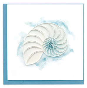 Quillingcard "Abstract Nautilus" Greeting Card